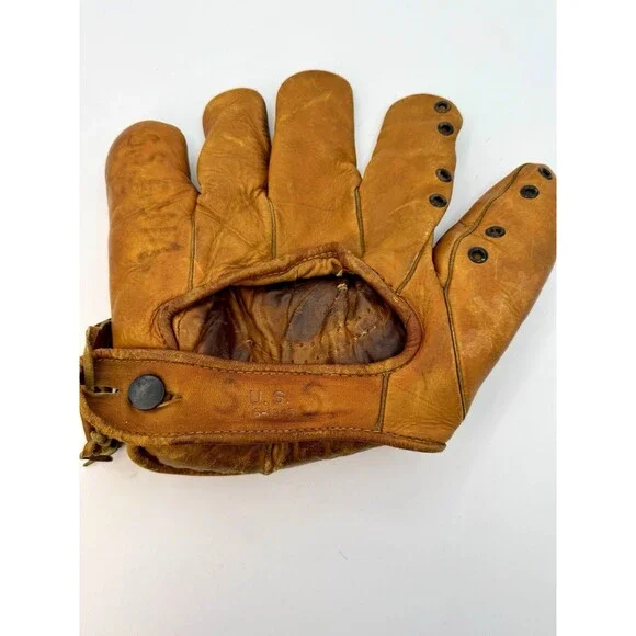 GoldSmith SB70 Gripper Pocket WWII Military Issued Softball Glove US 6‑1945